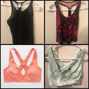 2 aerie bralettes, 2 workout tanks. Bundle